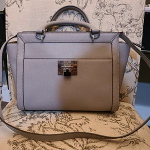 Michael Kors saffiano leather satchel